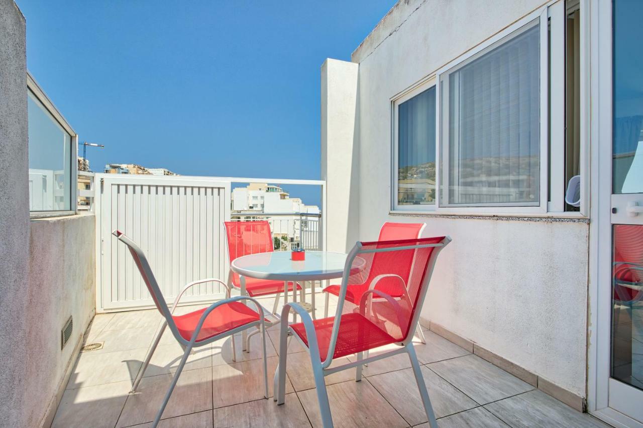 Hv12 - Sea Front Penthouse Apartman San Pawl il-Baħar Kültér fotó